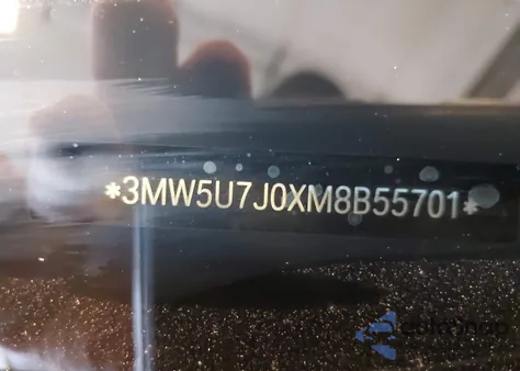 2021 BMW 3 Series M340I z USA, uszkodzony, nr VIN 3MW5U7J0XM8B55701